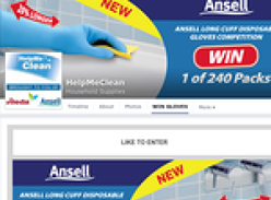 Win Ansell Long Cuff Disposable Gloves 