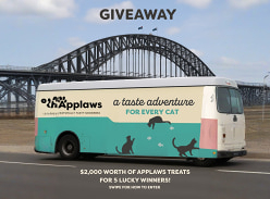 Win 1 of 5 $2K Applaws Cat Treats