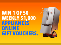 Win 1 of 50 $1000 Appliances Online Vouchers - Alinta Energy