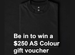 Win a $250 as Colour Gift Voucher (Monthly Draws) - AS Colour
