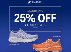 Win 1 of 5 $500 Asics Vouchers