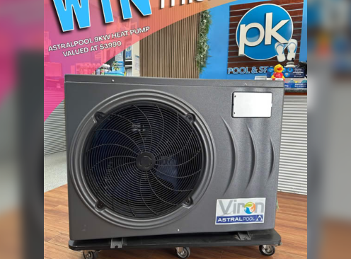 Win an Astralpool HEAT PUMP - PK Pool & Spa Care