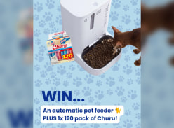 Win an Automatic Pet Feeder & 1 of 5 X 120 Packs of Churu - INABA Churu ANZ