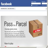 Win awesome prizes daily with Australia Post's pass the parcel game!