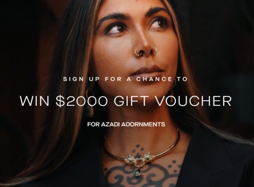 Win a $2,000 Azadi Adornments Gift Voucher - Azadi Adornments
