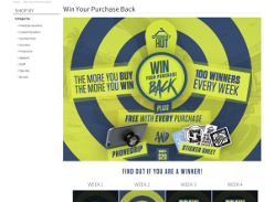 Win back the cost of your purchase as a store credit