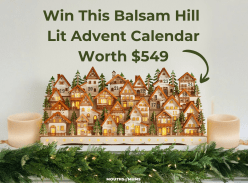 Win a Balsam Hill Lit Wooden Christmas Advent Calendar
