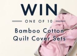 Win 1 of 10 Bamboo Cotton Quilt Cover Sets - Pillow Talk Australia