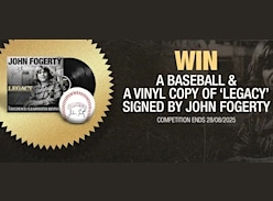 Win a Baseball & a Vinyl copy of Legacy by John Fogerty