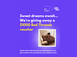 Win a $1K Bed Threads Voucher