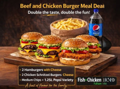 Win a Beef & Chicken Burger Meal Deal - Fulham Fish & Chicken