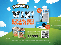 Win 1 of 3 Ben & Jerry's Freezers