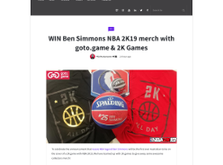 Win Ben Simmons NBA 2K19 merch