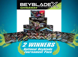 Win 1 of 2 Beyblade Tournament Packs