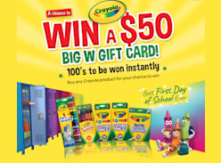 Win 1 of 300 $50 Big W Gift Cards - Crayola