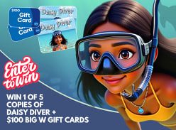 Win 1 of 5 $100 BIG W Gift Cards & Daisy Diver copies