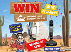 Win a Bissell Spinwave & Vac Cordless Vacuum