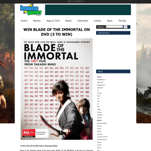 Win Blade of the Immortal on DVD