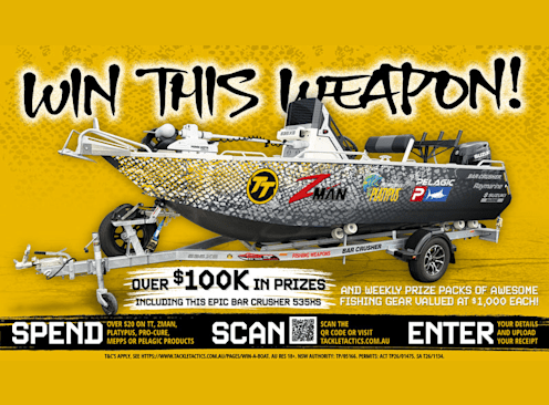 Win a Boat Prize Package - Tackle Tactics