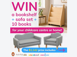 Win a Bookshelf, Sofa Set & 10 Books - KindiCare