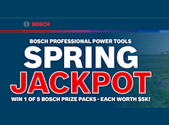 Win 1 of 5 Bosch Landscaping and Power Tool Prize Packs