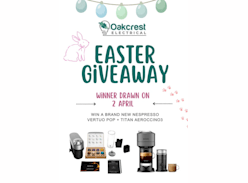 Win a Brand New Nespresso Vertuo Pop+ Titan and Aeroccino3 - Oakcrest Electrical