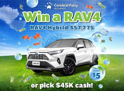 Win a Brand-New Toyota RAV4 or $45,000