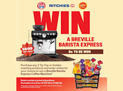 Win 1 of 8 Breville Barista Express Coffee Machines - Ritchies