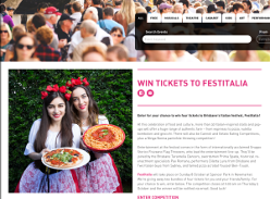 Win Brisbane Italian Festival, Festitalia double passes