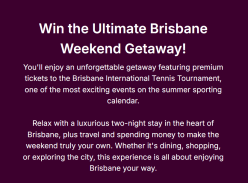Win the Ultimate Brisbane Weekend Getaway