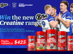 Win 1 of 3 Bsc Prize Packs - BScSupplements