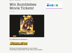 Win Bumblebee Movie Tickets