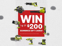 Win 1 of 20 $200 Bunnings Gift Cards