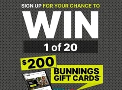 Win 1 of 20 $200 Bunnings Gift Cards