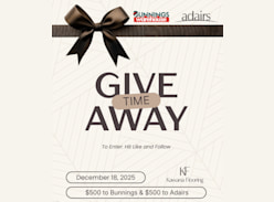 Win a $500 Bunnings Voucher and $500 Adairs Voucher