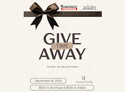 Win a $500 Bunnings Voucher and $500 Adairs Voucher