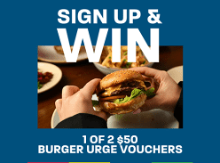 Win 1 of 2 $50 Burger Urger Vouchers