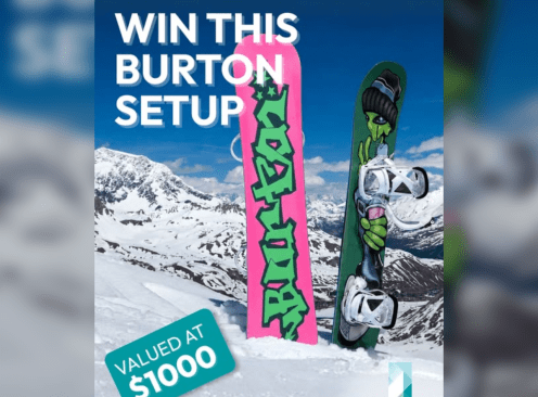 Win a Burton Snowboard + Bindings - Snowy Mountains Accommodation by HolidayCo.