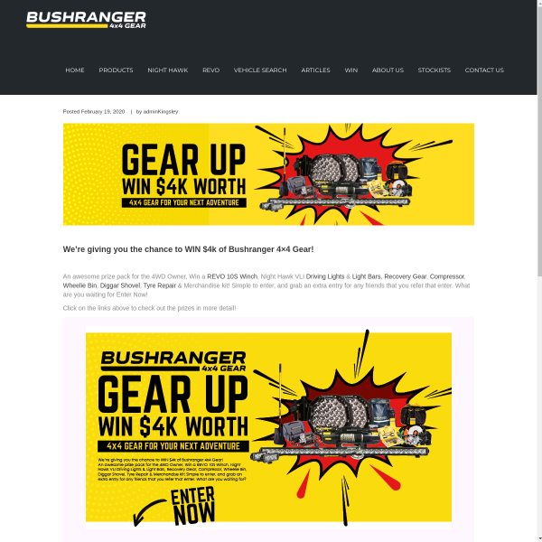 Win Bushranger 4×4 Gear