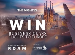 Win Business Class Flights for 2 to Europe