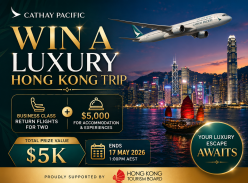 Win Business Class Tickets to Hong Kong - Cathay Pacific