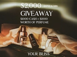 Win $1K Cash & $1K your Bliss Voucher