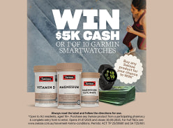 Win $5K Cash or 1 of 10 Garmin Smartwatches