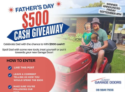 Win a $500 Cash Prize - Albany Garage Doors