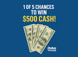 Win 1 of 5 $500 Cash Prizes