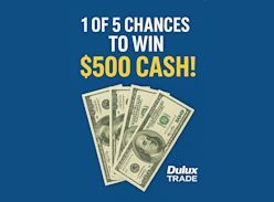 Win 1 of 5 $500 Cash Prizes