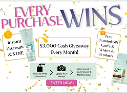 Win $3K Cash & White Glo Prizes
