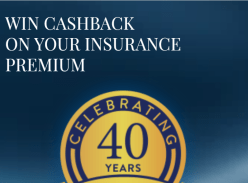 Win 1 of 40 $500 Cashback on Insurance Premiums