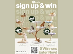 Win 1 of 5 Cat Towers - MichuPet Australia
