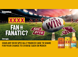 Win a Chance to Choose Cash or Merch - XXXX